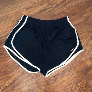 Black Nike running shorts